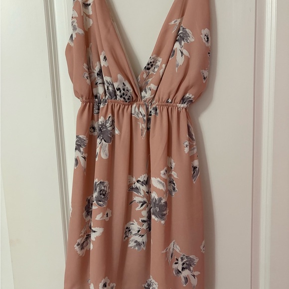 Tobi Dresses & Skirts - Tobi Blush Floral Backless Dress